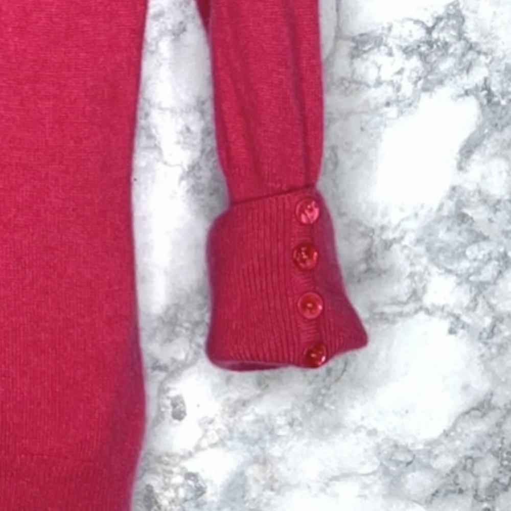 Privé 100% Cashmere 90s Pink Rib Knit Soft Lightweight Sweater Women’s Medium - Picture 4 of 6